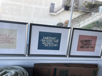 Framed Inspiring Quote Art 