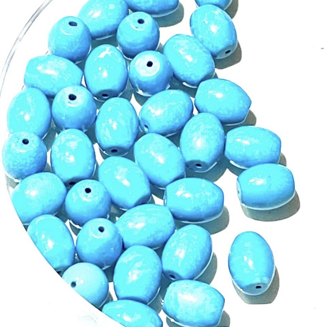 Turquoise Barrel Beads