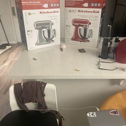 Brand New New Never Been Used Kitchen Aid Mixers  Both For 700 Retail Value Can But Separate For 375  600 A Piece 