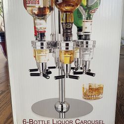 6-Bottle Liquor Carousel 