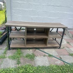 Irondale 54 in. Autumn Driftwood TV Stand Fits TVs Up to 60 in. with Cable Management