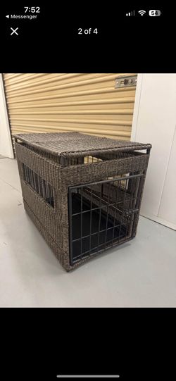 Wicker Dog Crate
