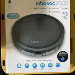 Ionvac SmartClean 2000 Robovac - WiFi Robotic Vacuum with App/Remote Control, New