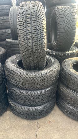 FOUR GOOD USED TIRES 95%TREAD LIFE.  275/65/18 MICHELIN 