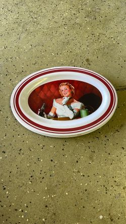Gibson Coca Cola melamine plastic dinner plates Set Of 4