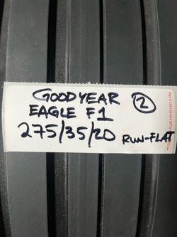 Pair of Goodyear 275/35/20 Eagle F1 Run-Flat tires
