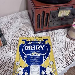 Antique Sheet Music 1920s The Love Nest from “Mary” Musical Art Deco Cover Louis Hirsch