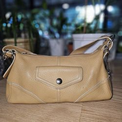 Vintage FOSSIL Leather Satchel Handbag