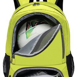 Green New Mkour Soccer Backpack 