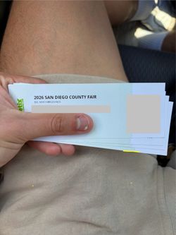 4 San Diego Del Mar Fair Tickets