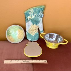 PINEAPPLE KITCHEN DESIGN SET (4 PIECES)
