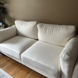 Two New White Couches
