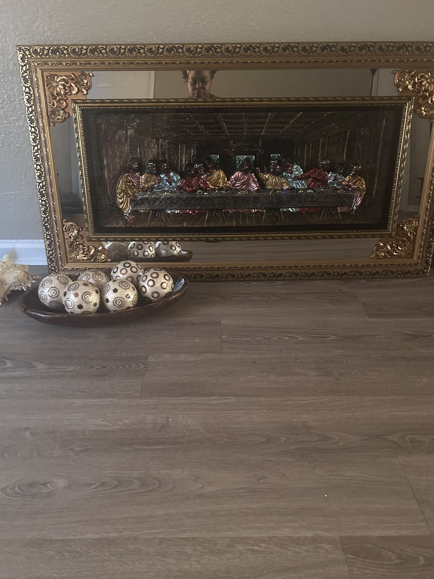 Last Supper With Mirror Frame