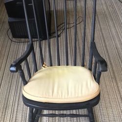 Old Rocking Chair with hand painted daisies 