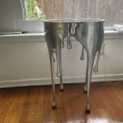 Sunbeam Vintage Lava Metal End Table 