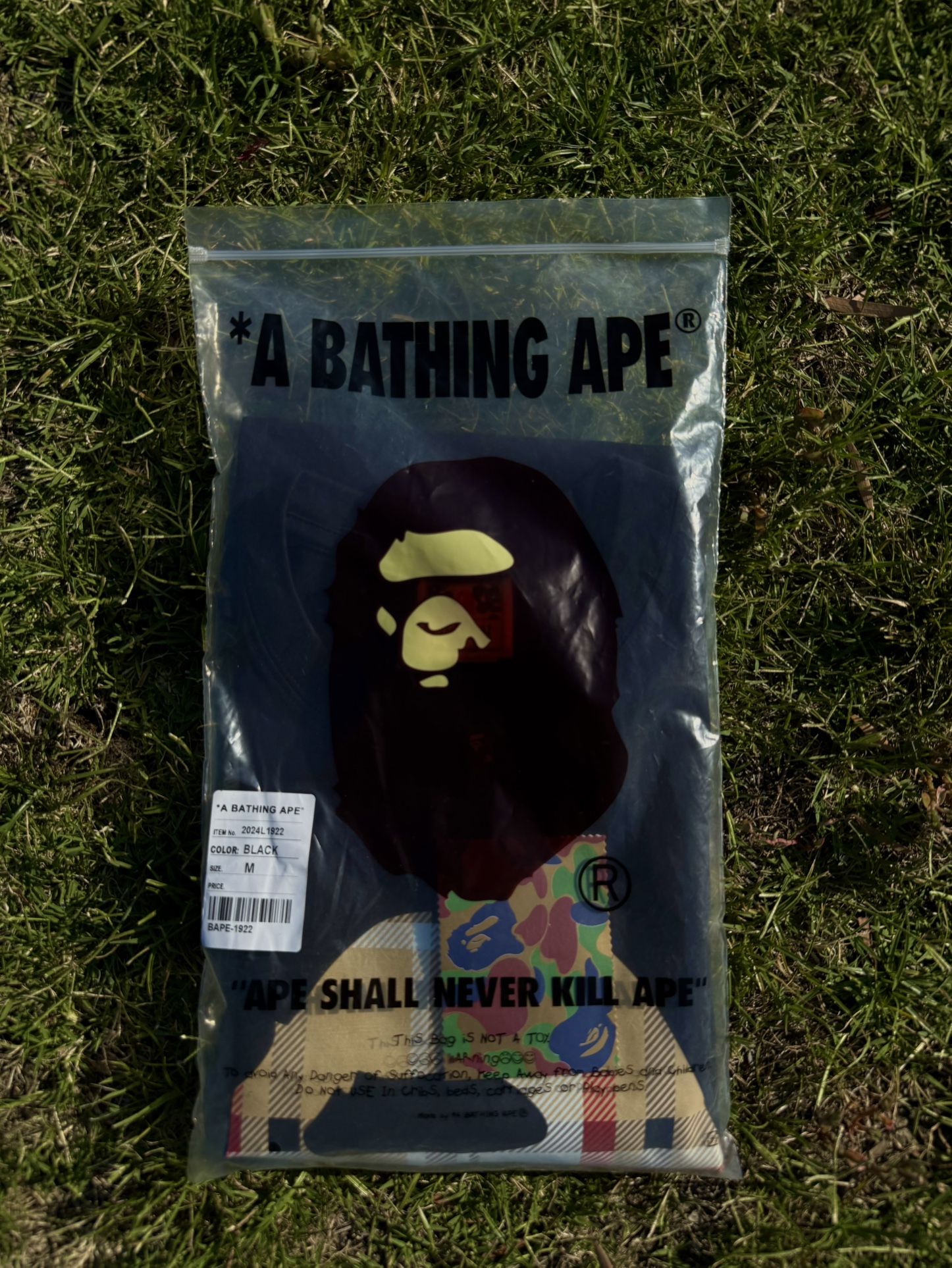 A bathing ape Burberry shirt
