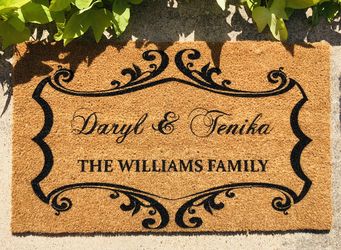 Personalized coir door mats