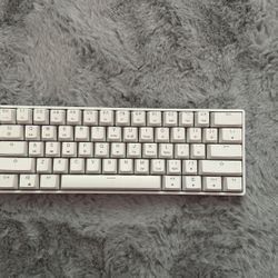 Mechanical Gaming Keyboard - 61 Keys Multi Color RGB Illuminated LED Backlit Wired Programmable for PC/Mac Gamer (Gateron Optical Yellow, White)