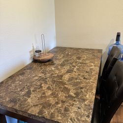 Marble Table & 6 Chairs