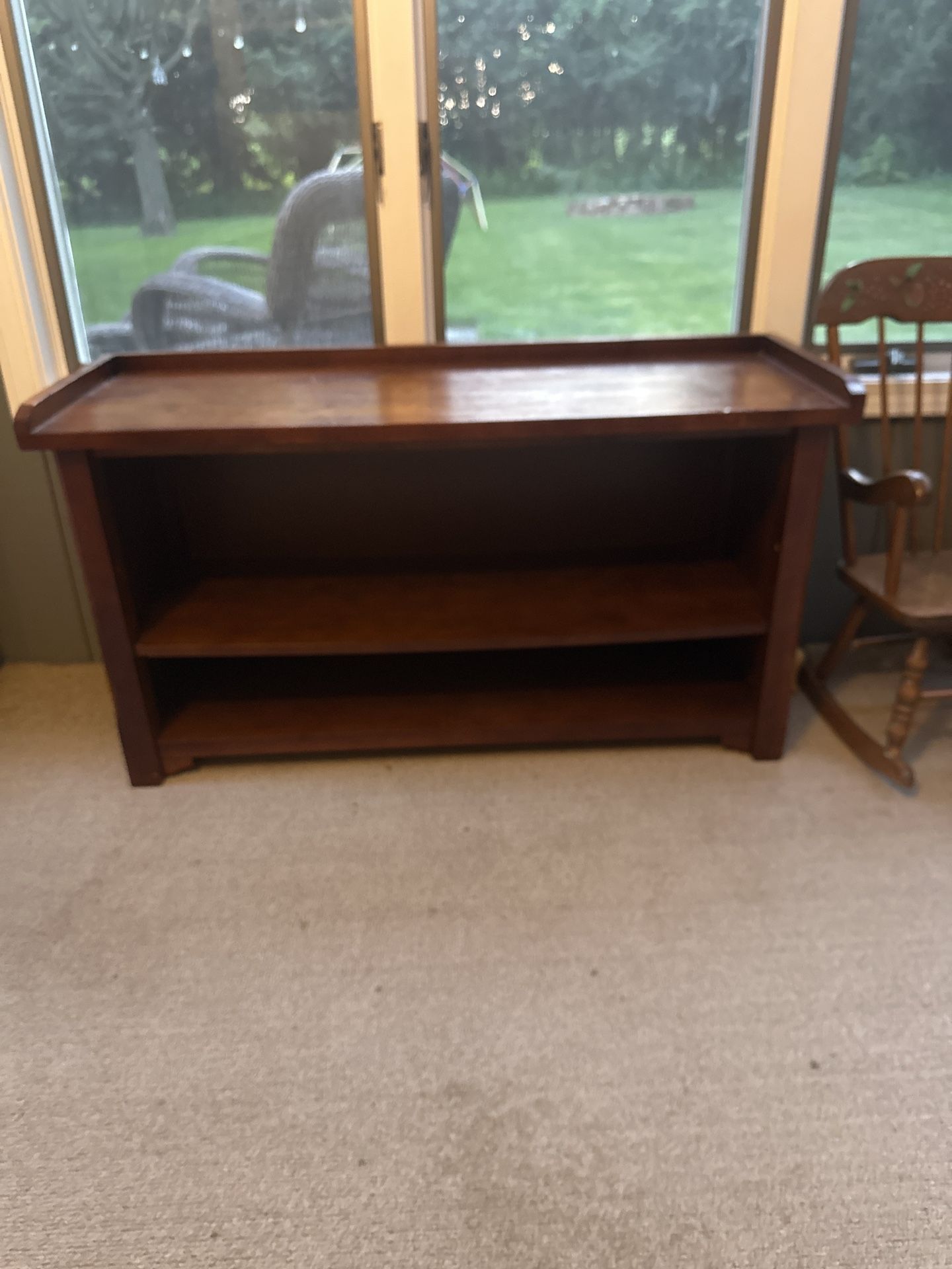 Solid Wood Console Table/bookshelf