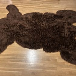 Soft Bear Rug Brown