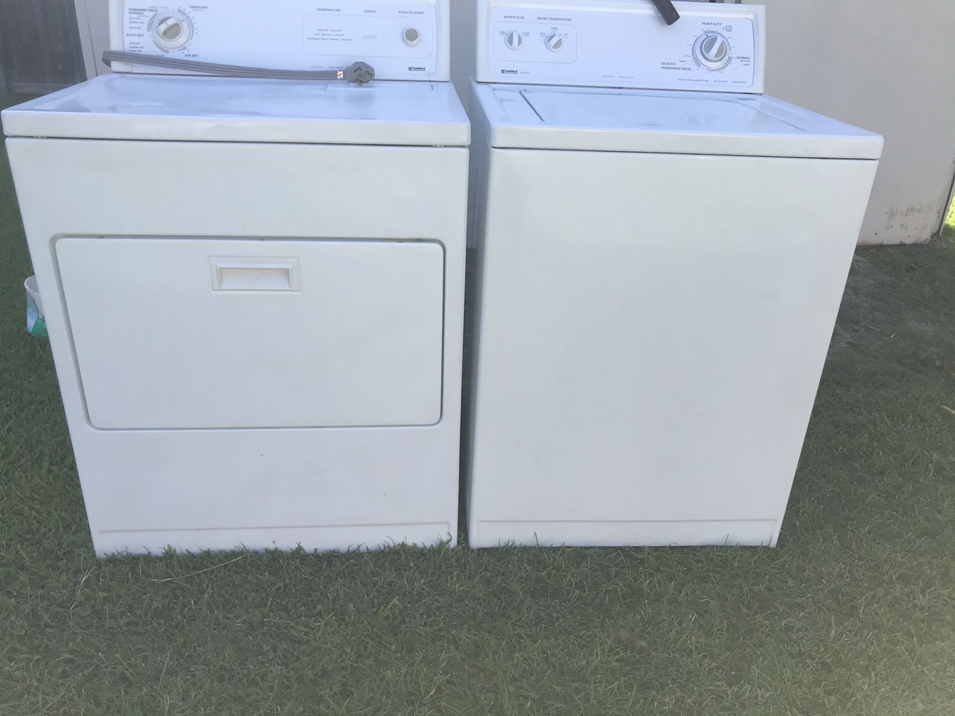 KENMORE WASHER AND DRYER ELECTRIC HEAVY DUTY SUPER CAPACITY