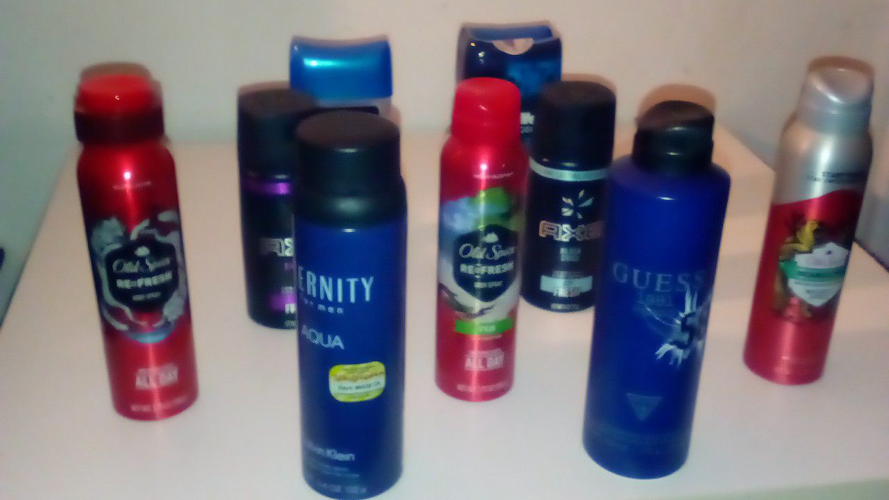 Body sprays and Deodorant