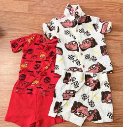 Disney cars Pajama and Outfit Bundle 2T