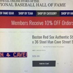 Man Cave Street Sign (Boston Red Sox) 
