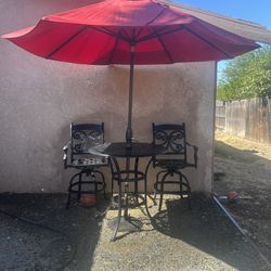 High Table With 2 Chairs