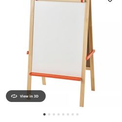 IKEA MÅLA Wooden Children’s Easel – Chalkboard & Whiteboard (Used, Sturdy)