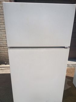 White Top-Freezer Refrigerator Great for Garage or Office