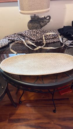 Oval decorative Tray/ artist from Malibu