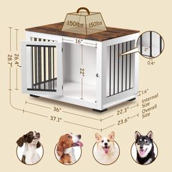 Custom Dog Crate Kennel Cage tV Console Sideboard Bed End Table Bench  Farmhouse House Solid Wood Toy for Sale in Houston, TX - OfferUp