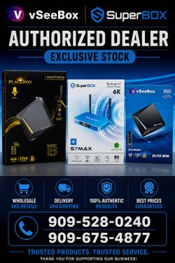VSEEBOX SUPERBOX V6 MAX V6 PLUS BLACKBOX  V6PRO ELITE MINI ELITE ULTRA S6 PRO S6 MAX S7 PRO S7 MAX S7 ULTRA SUPREME MINI S7MAX WHOLESALE TO PUBLIC SMA