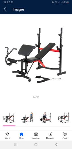 Body Champ Olympic Weight Bench withArm Curl and Curl Bar Attachment*** 25 ratings