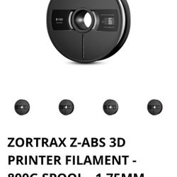 Printer Filament-ZORTRAX Z-ABS 3D