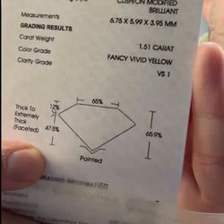 Lab Grown 1.51 Carat Diamond Certified 