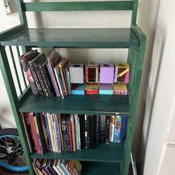 Green Wooden Shelf