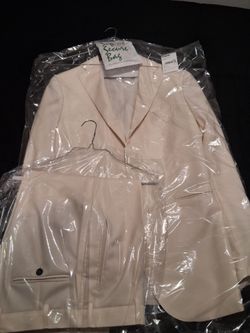 SUITSUPPLY Off-White Wool Suit – Vitale Barberis Canonico Super 110’s