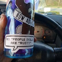 Unique Water Bottle Read The Stickers