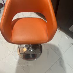 High Bar Chair Leather Adjustable 