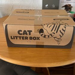 Stainless Steel Cat Litter Box 