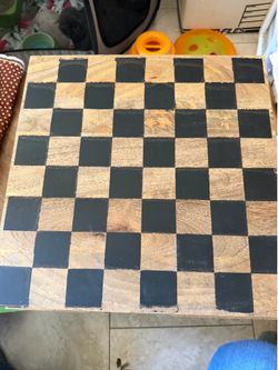 Very large wood checker/ Chess board