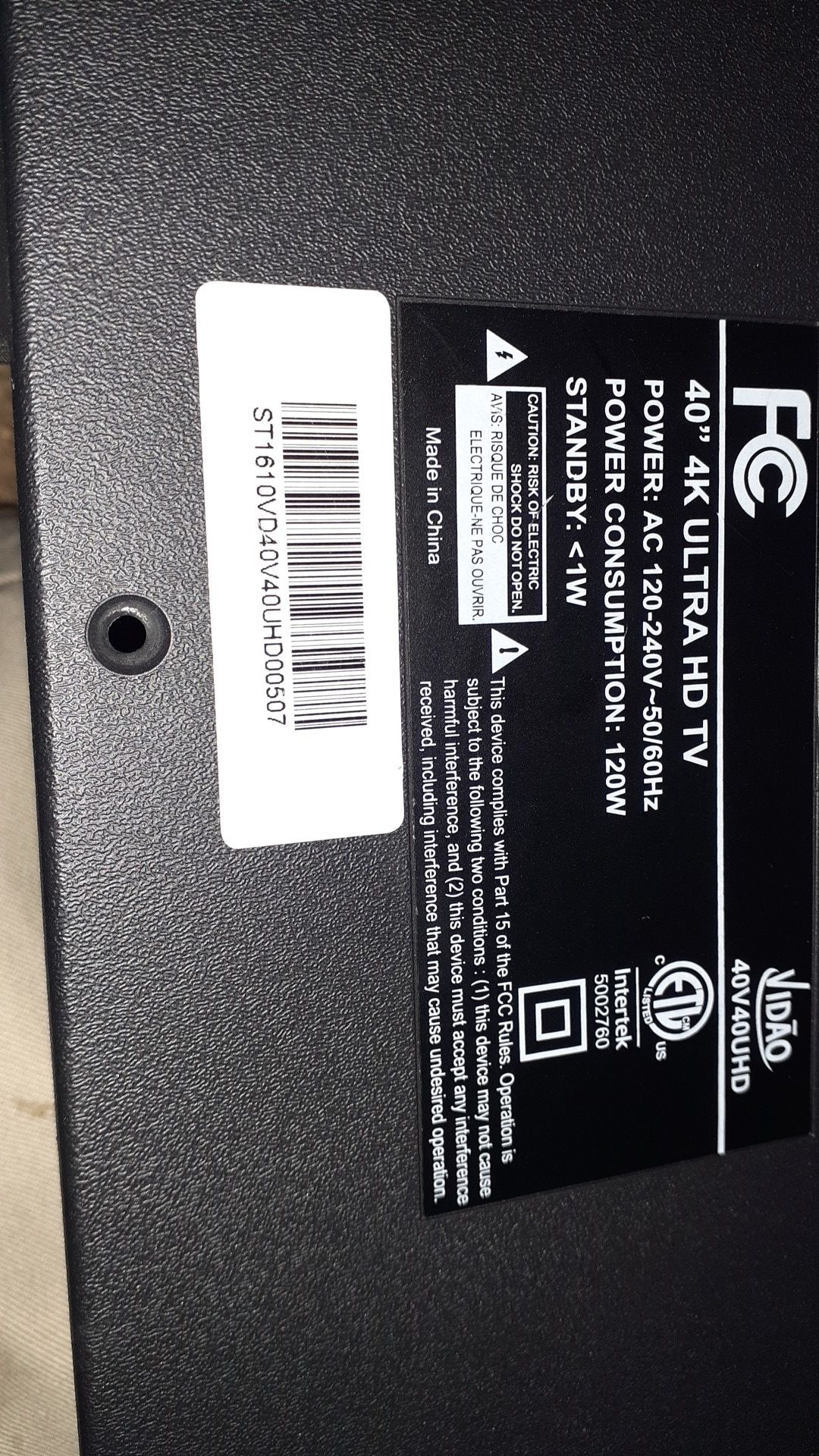 Vidao Tv 40 inches Mainboard