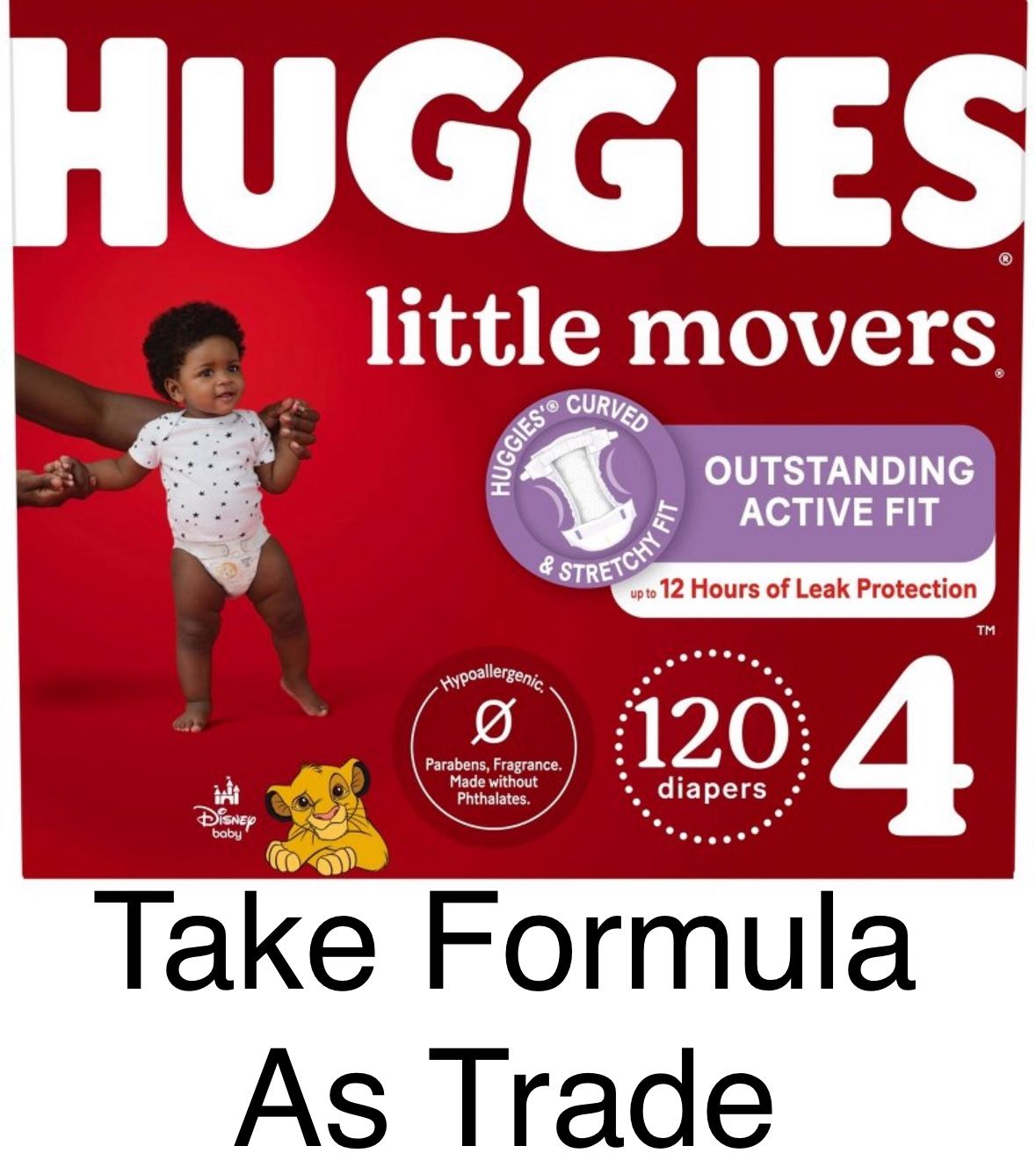 Huggies Little Movers Size 4 Pañales Diapers 