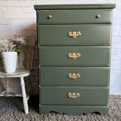 Awesome Shabby Distressed Green Dresser Chest Of Drawers 