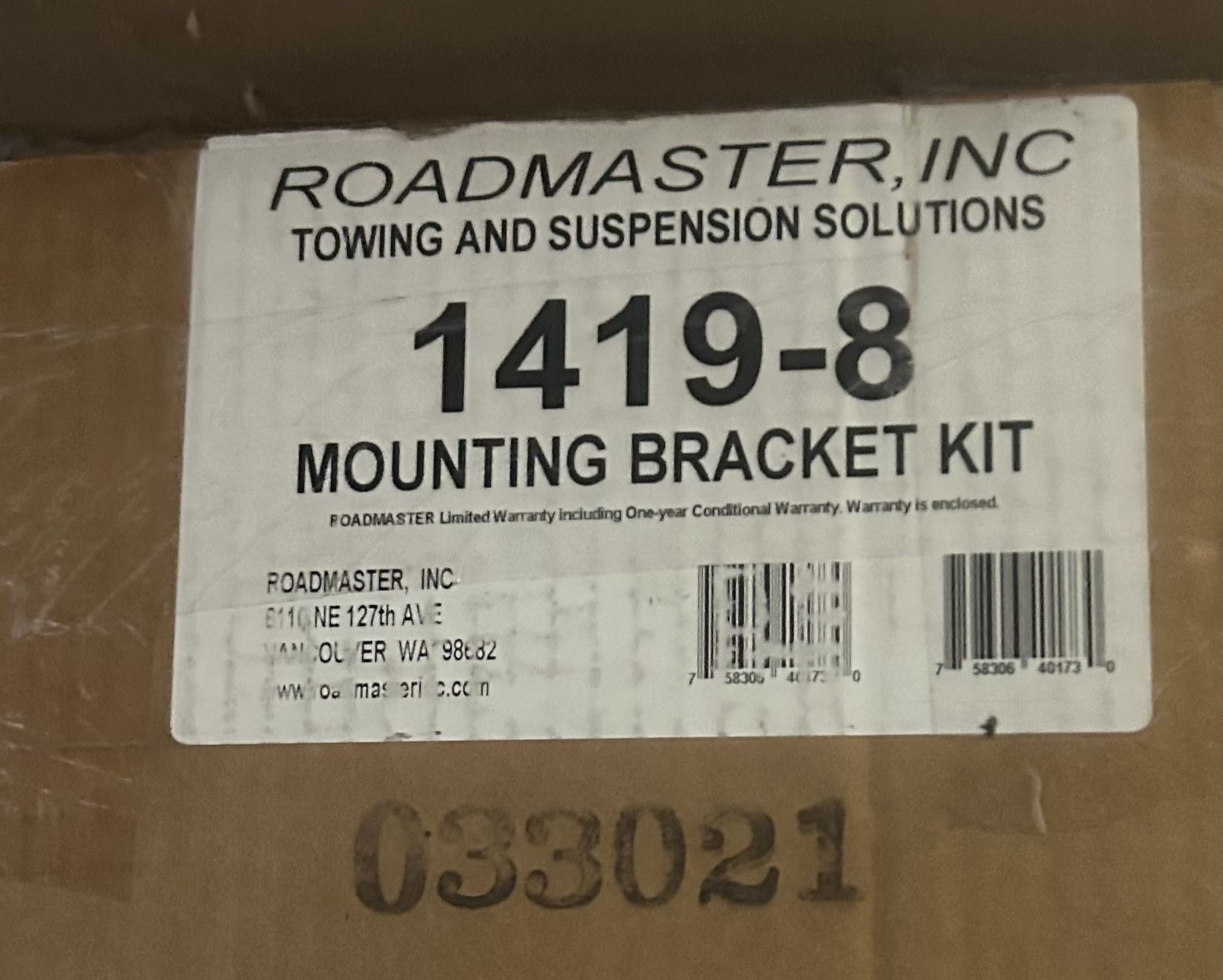 1419-8 roadmaster base plate
