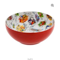 Disney Parks Ink & Paint Large Ceramic Serving Bowl New

