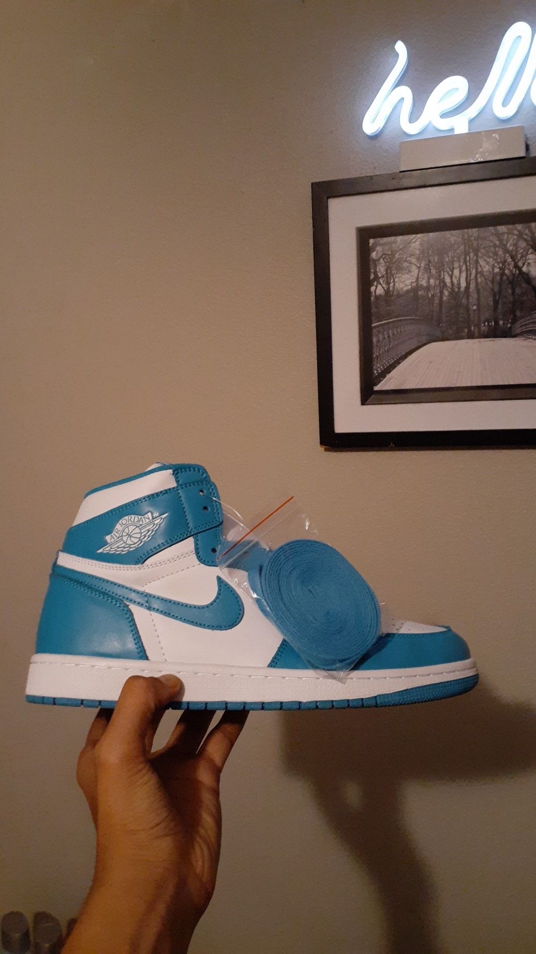 Jordan 1 unc light blue dunk